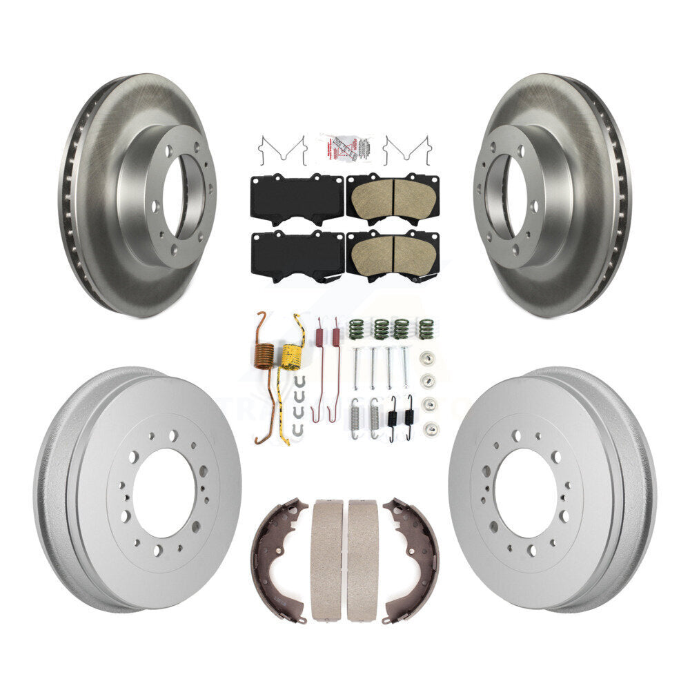 Kit de tambour avec revêtement en céramique, Rotors de frein à disque avant et arrière (7 pièces) pour Toyota Tacom