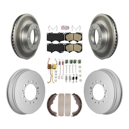 Kit de tambour avec revêtement en céramique, Rotors de frein à disque avant et arrière (7 pièces) pour Toyota Tacom