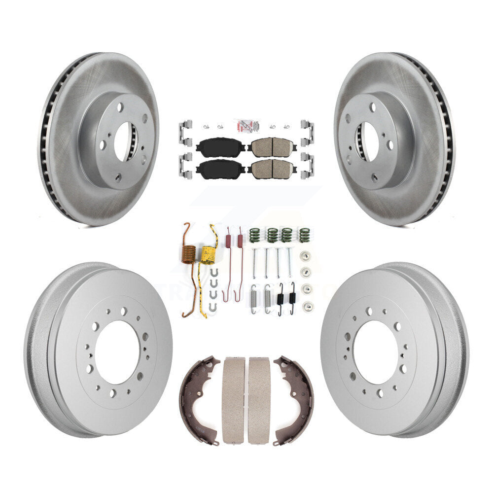 Kit de tambour de revêtement de plaquettes en céramique de Rotors de frein avant et arrière (7 pièces) pour 15 Toyota Tacoma 4W