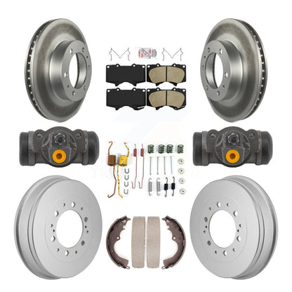 Kit de tambour avec revêtement en céramique, Rotors de frein à disque avant et arrière (9 pièces) pour Toyota Tacom