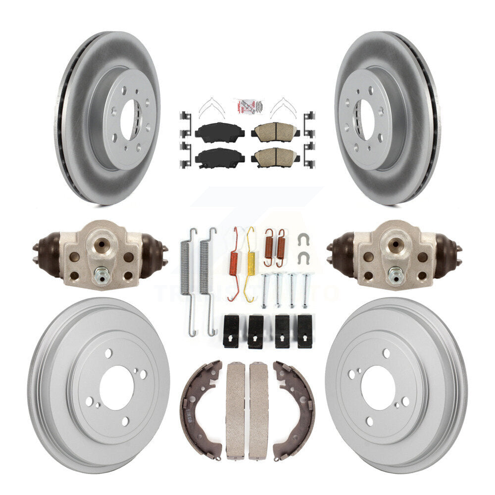 Kit de tambour avec revêtement en céramique pour rotor de frein avant et arrière (9 pièces) pour Honda Fi 2015-2019