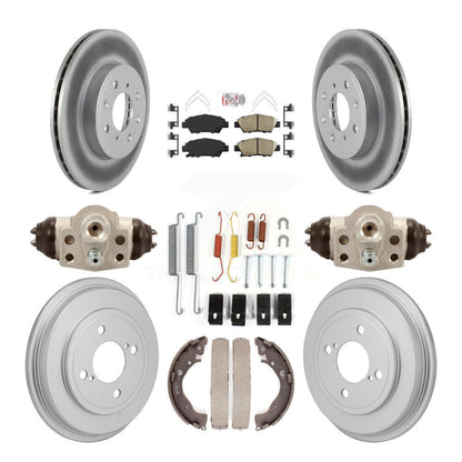 Kit de tambour avec revêtement en céramique pour rotor de frein avant et arrière (9 pièces) pour Honda Fi 2015-2019