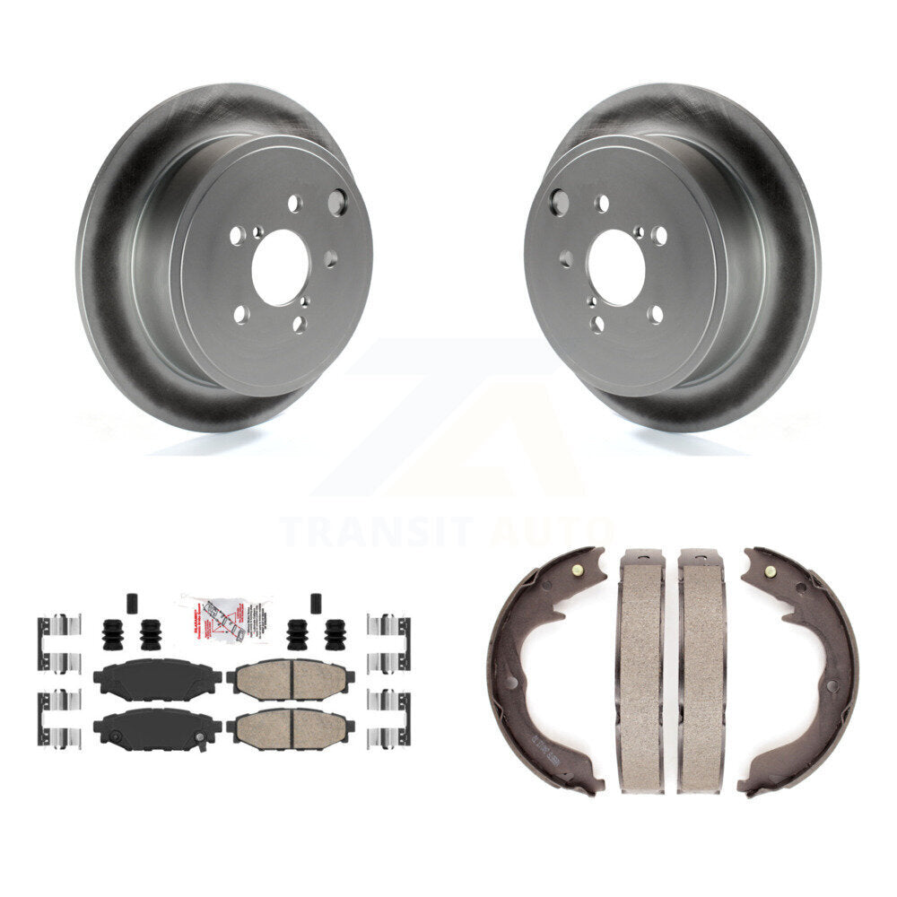 Kit de chaussures de stationnement avec Rotors recouverts de disque arrière, tampons en céramique, pour Subaru Impreza Legac
