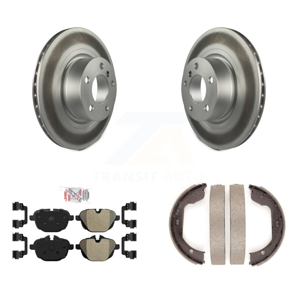 Kit de plaquettes semi-métalliques et de patins de frein de stationnement, Rotors à revêtement de disque arrière pour BMW X3
