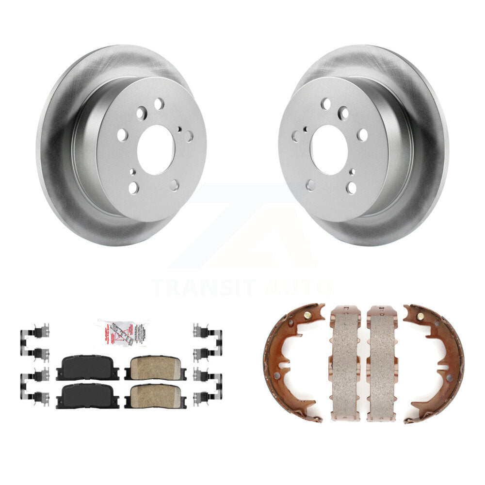 Kit de plaquettes en céramique et de chaussures de stationnement, Rotors recouverts de disques arrière, pour Toyota Camry Lexus