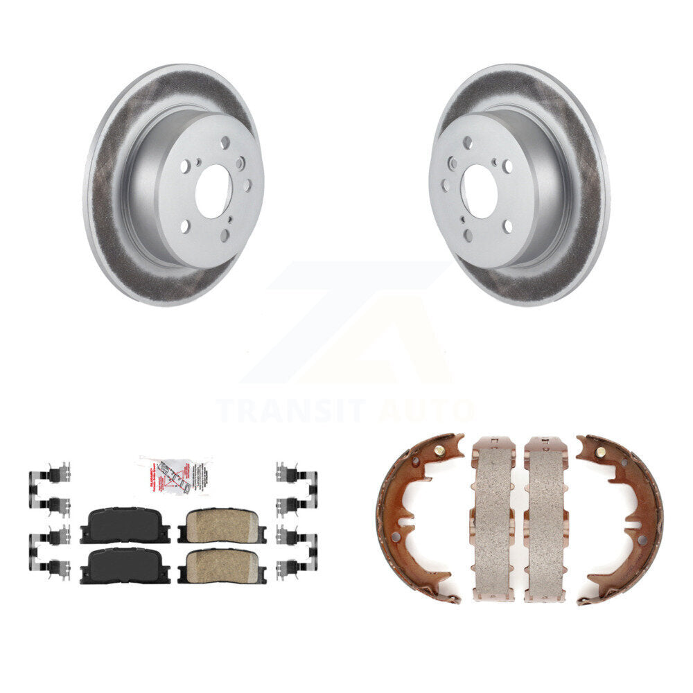 Kit de chaussures de stationnement, Rotors recouverts de disque arrière, tampons en céramique, pour Toyota Highlander AW