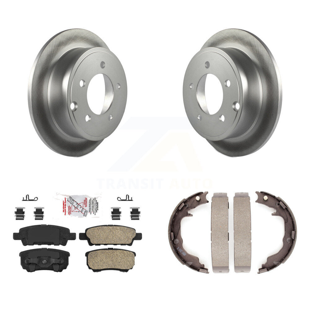 Kit de plaquettes en céramique et de chaussures de stationnement, Rotors recouverts de disques arrière, pour Jeep Patriot Dodge