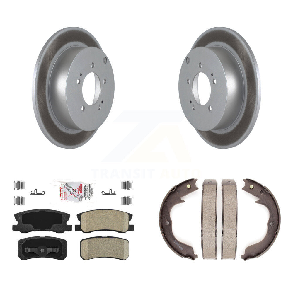 Kit de plaquettes en céramique et de chaussures de stationnement pour Rotors arrière avec disque arrière, pour Mitsubishi Lance