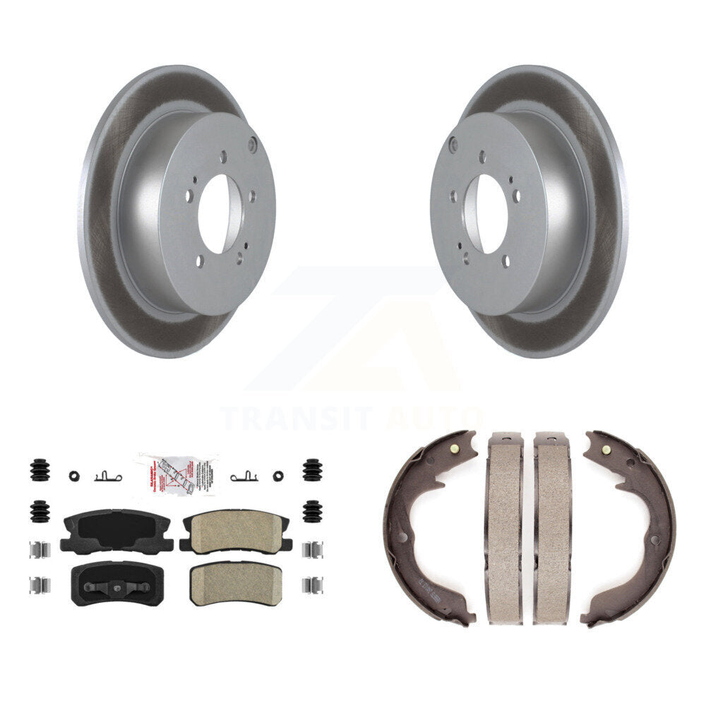 Kit de plaquettes en céramique et de chaussures de stationnement pour Rotors arrière avec disque arrière, pour Mitsubishi Lance