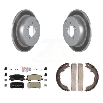 Kit de plaquettes en céramique et de chaussures de stationnement pour Rotors arrière avec disque arrière, pour Mitsubishi Lance
