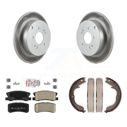Kit de plaquettes en céramique et de chaussures de stationnement pour Rotors à revêtement de disque arrière, pour Mitsubishi Endeavo