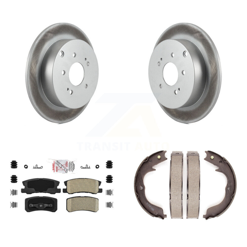 Kit de plaquettes en céramique et de chaussures de stationnement pour Rotors à revêtement de disque arrière, pour Mitsubishi Endeavo