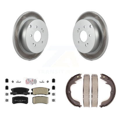 Kit de plaquettes en céramique et de chaussures de stationnement pour Rotors à revêtement de disque arrière, pour Mitsubishi Endeavo