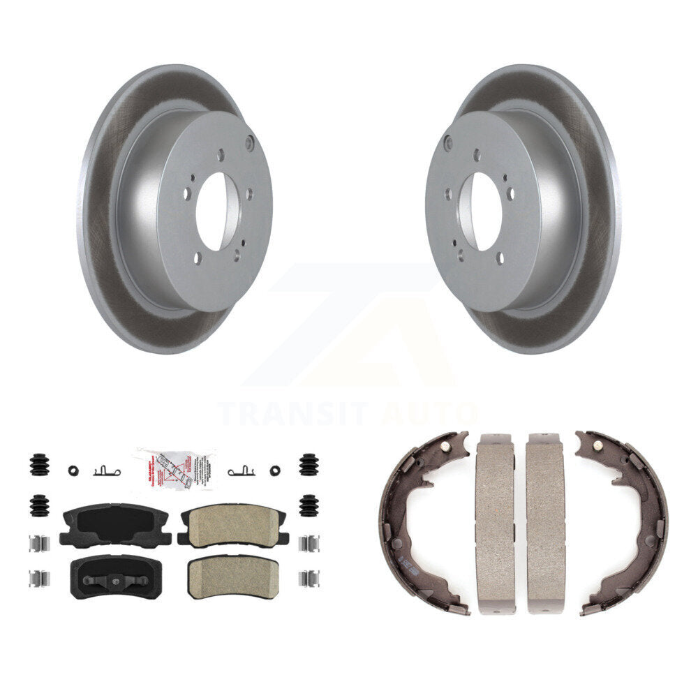 Kit de chaussures de stationnement avec Rotors recouverts de disques arrière, tampons en céramique, pour Mitsubishi Outlander