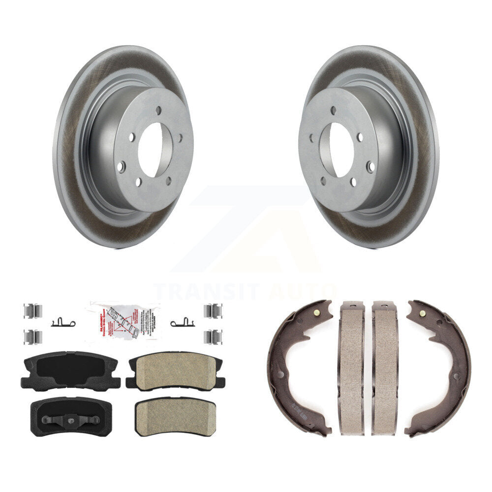 Kit de chaussures de stationnement avec Rotors recouverts de disques arrière, tampons en céramique, pour Mitsubishi Outlander