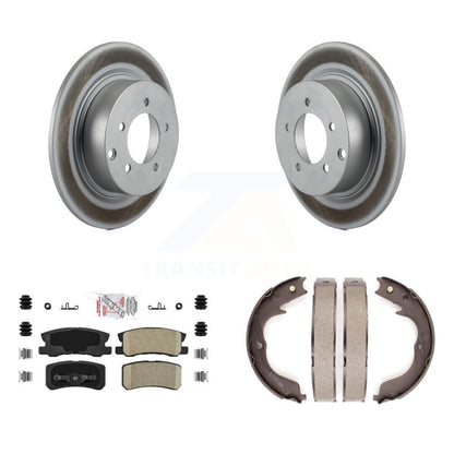 Kit de chaussures de stationnement avec Rotors recouverts de disques arrière, tampons en céramique, pour Mitsubishi Outlander