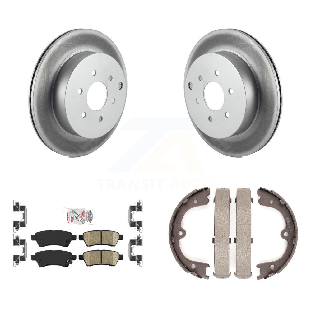 Kit de plaquettes en céramique et de chaussures de stationnement pour Rotors arrière, avec revêtement de disque, pour Nissan Pathfinde