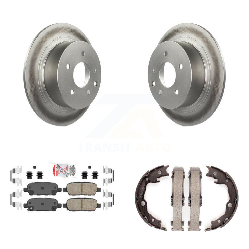 Kit de plaquettes en céramique et de patins de frein de stationnement, Rotors à revêtement de disque arrière pour Nissan Sentr