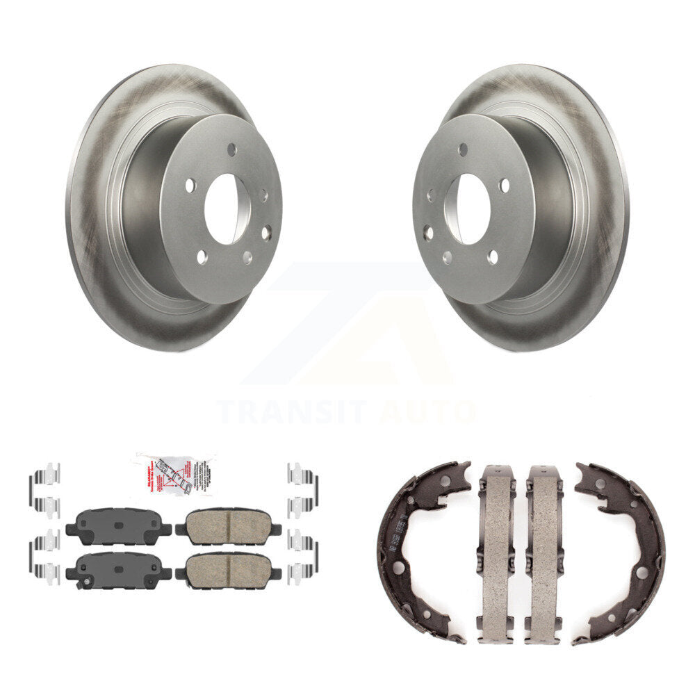 Kit de plaquettes en céramique et de patins de frein de stationnement, Rotors à revêtement de disque arrière pour Nissan Sentr