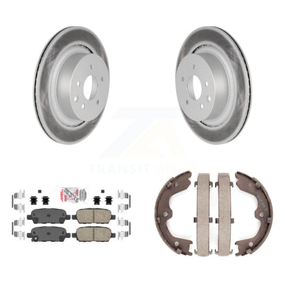 Kit de chaussures de stationnement avec Rotors recouverts de disques arrière, tampons en céramique, pour INFINITI G37 G35 Q60