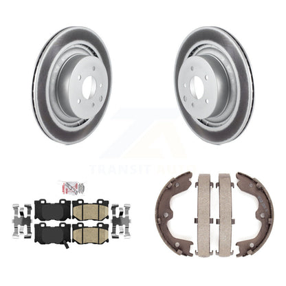 Kit de chaussures de stationnement avec Rotors recouverts de disques arrière, tampons en céramique, pour INFINITI G37 Nissan