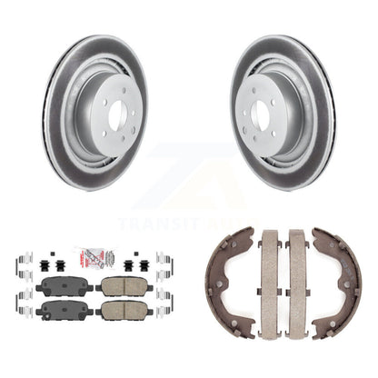 Kit de plaquettes en céramique et de patins de frein de stationnement, Rotors à revêtement de disque arrière pour INFINITI Q60