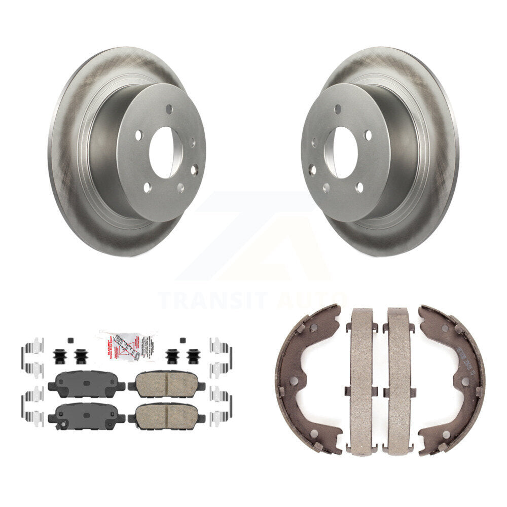 Kit de plaquettes en céramique et de chaussures de stationnement pour Rotors arrière avec revêtement de disque, pour Nissan Altim 07-09