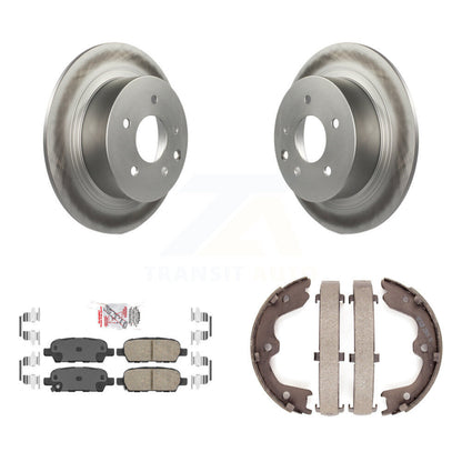 Kit de plaquettes en céramique et de chaussures de stationnement pour Rotors arrière avec revêtement de disque, pour Nissan Altim 07-09