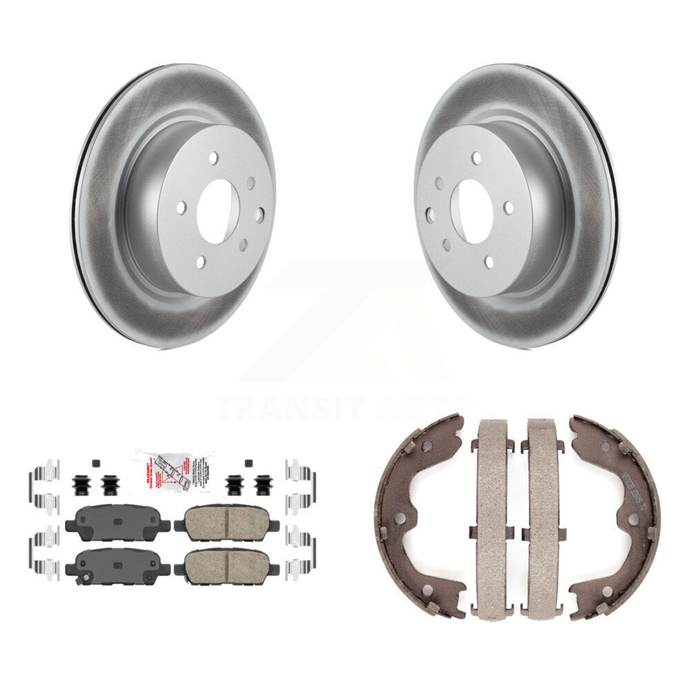 Kit de chaussures de stationnement avec Rotors recouverts de disques arrière, tampons en céramique, pour INFINITI EX35 M35 M4