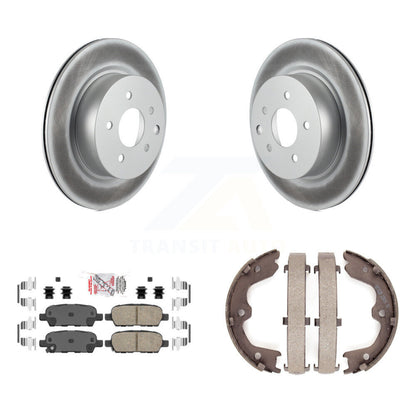 Kit de chaussures de stationnement avec Rotors recouverts de disques arrière, tampons en céramique, pour INFINITI EX35 M35 M4