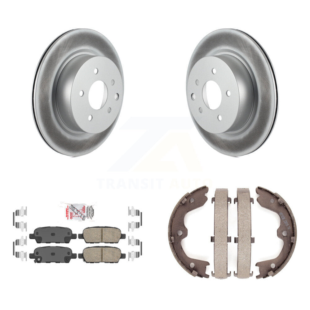 Kit de chaussures de stationnement avec Rotors recouverts de disques arrière, tampons en céramique, pour INFINITI EX35 M35 M4