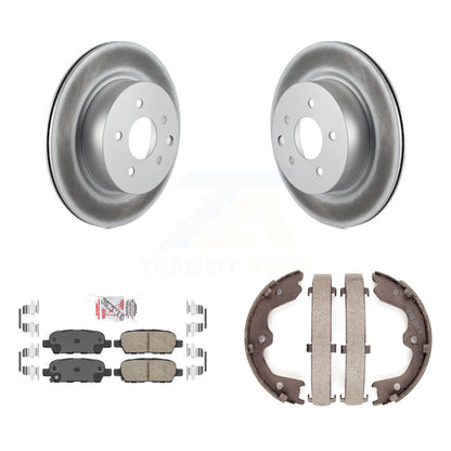 Kit de chaussures de stationnement avec Rotors recouverts de disques arrière, tampons en céramique, pour INFINITI EX35 M35 M4