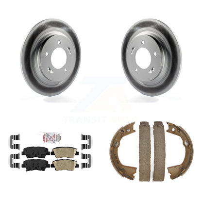 Kit de plaquettes en céramique et de patins de frein de stationnement pour Rotors arrière, avec revêtement de disque, pour Kia Optima