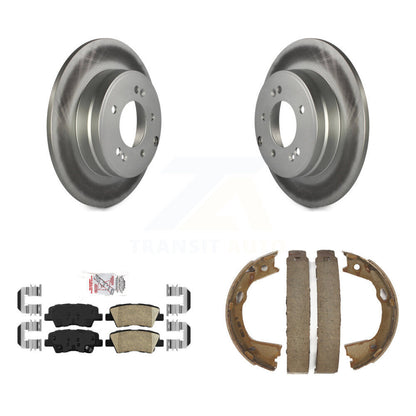 Kit de plaquettes en céramique et de patins de frein de stationnement pour Rotors arrière, avec revêtement de disque, pour Kia Optima