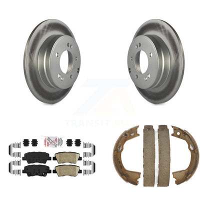 Kit de plaquettes en céramique et de patins de frein de stationnement pour Rotors arrière, avec revêtement de disque, pour Kia Optima
