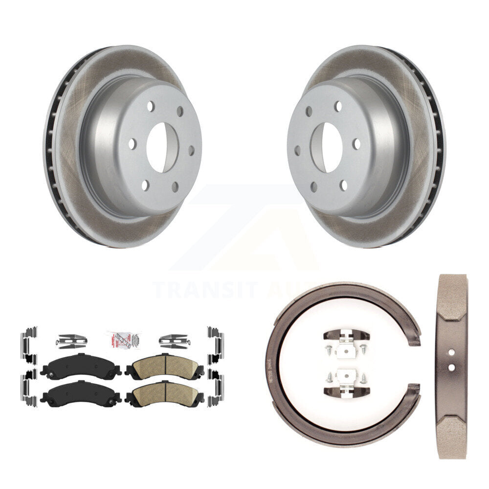 Kit de chaussures de stationnement avec Rotors recouverts de disques arrière, tampons en céramique, pour Chevrolet GMC 1500 X