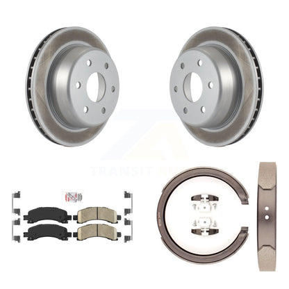 Kit de chaussures de stationnement avec Rotors recouverts de disques arrière, tampons en céramique, pour Chevrolet GMC 1500 X