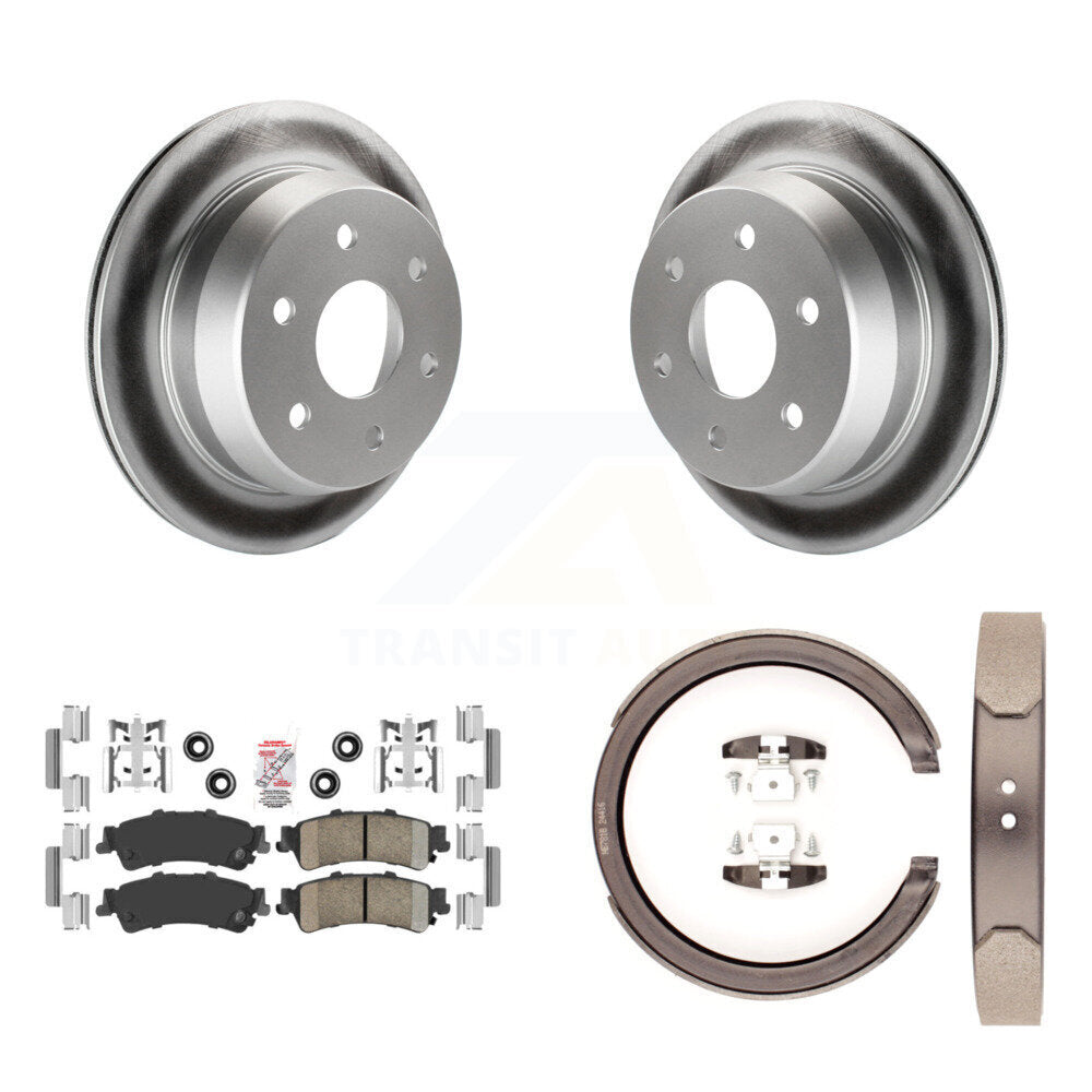 Kit de chaussures de stationnement avec Rotors recouverts de disques arrière, tampons en céramique, pour Chevrolet GMC 1500 X