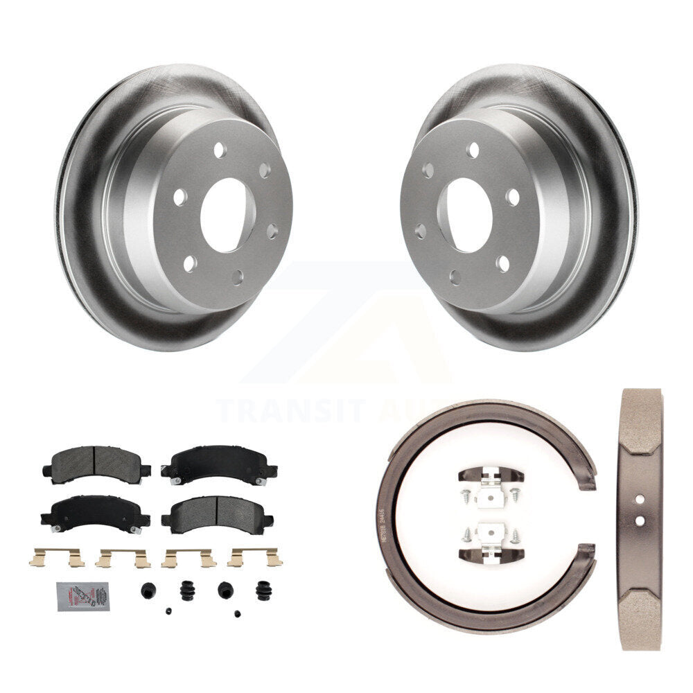 Kit de chaussures de stationnement pour Chevrolet 1500, Rotors à revêtement de disque arrière, plaquettes semi-métalliques
