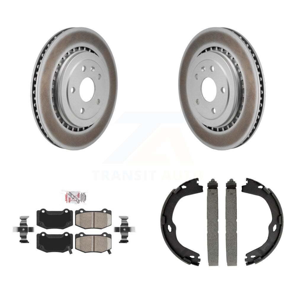 Kit de chaussures de stationnement avec Rotors recouverts de disques arrière, tampons en céramique, pour Chevrolet Camaro ATS