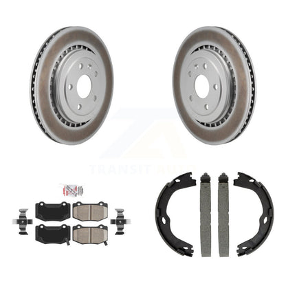 Kit de chaussures de stationnement avec Rotors recouverts de disques arrière, tampons en céramique, pour Chevrolet Camaro ATS