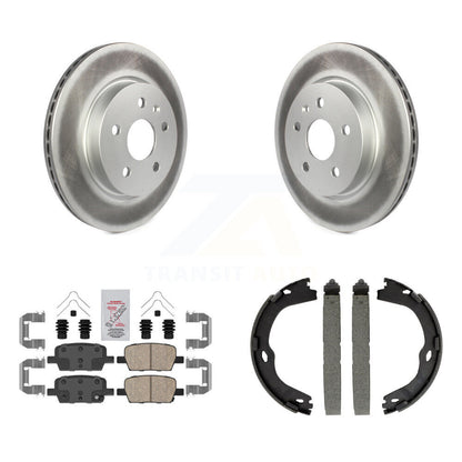 Kit de plaquettes en céramique et de chaussures de stationnement, Rotors recouverts de disques arrière, pour Chevrolet Camaro