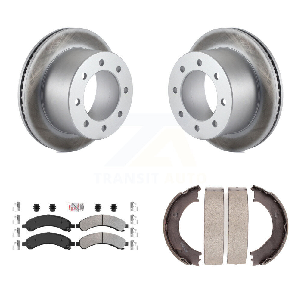 Kit de chaussures de stationnement pour Chevrolet 3500, Rotors à revêtement de disque arrière, plaquettes semi-métalliques