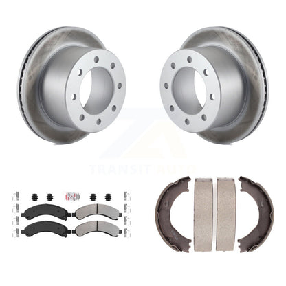 Kit de chaussures de stationnement pour Chevrolet 3500, Rotors à revêtement de disque arrière, plaquettes semi-métalliques