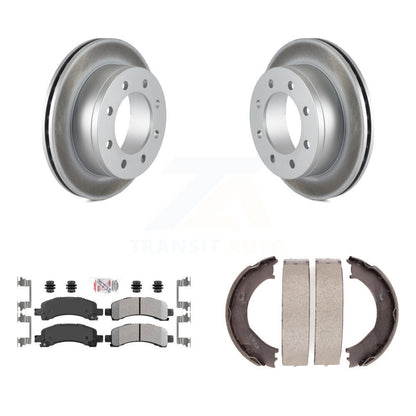 Kit de plaquettes semi-métalliques et de chaussures de stationnement, Rotors recouverts de disques arrière, pour Chevrolet GM