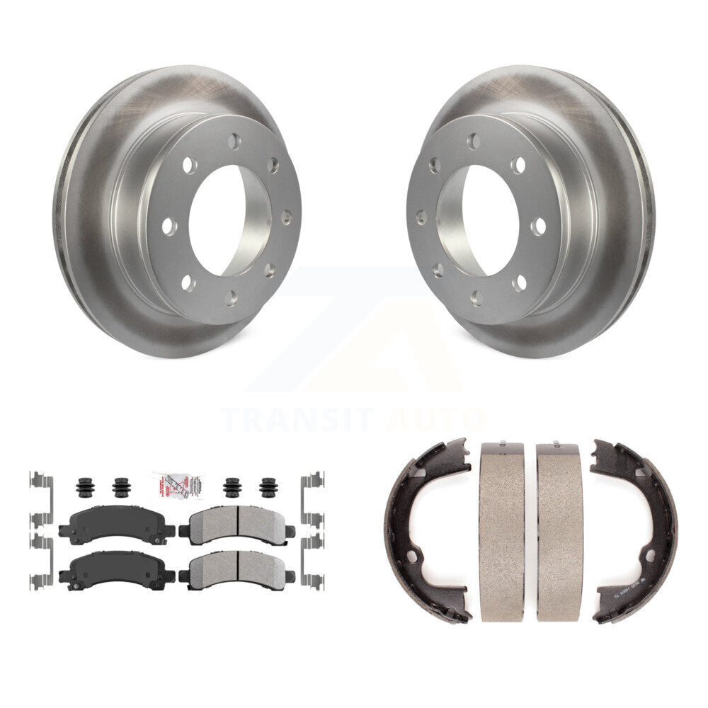 Kit de plaquettes semi-métalliques et de chaussures de stationnement, Rotors recouverts de disques arrière, pour Chevrolet GM