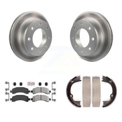 Kit de plaquettes semi-métalliques et de chaussures de stationnement, Rotors recouverts de disques arrière, pour Chevrolet GM