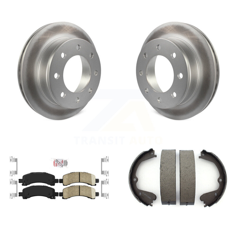 Kit de chaussures de frein de stationnement, Rotors recouverts de disques arrière, plaquettes en céramique, pour GMC Savana 350