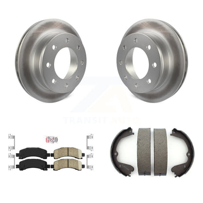 Kit de chaussures de frein de stationnement, Rotors recouverts de disques arrière, plaquettes en céramique, pour GMC Savana 350