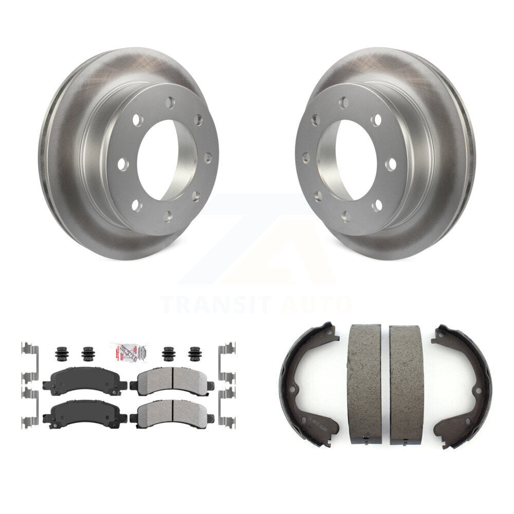 Kit de chaussures de stationnement pour GMC Savana 350, Rotors à revêtement de disque arrière, plaquettes semi-métalliques